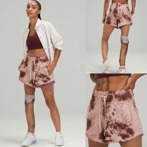 Lululemon Inner Glow Short 3" *Terry
Marble Dye Silky French Press! EUC